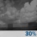 Tonight: A 30 percent chance of showers before 7pm.  Partly cloudy, with a low around 43. Southeast wind around 10 mph becoming northeast after midnight. 